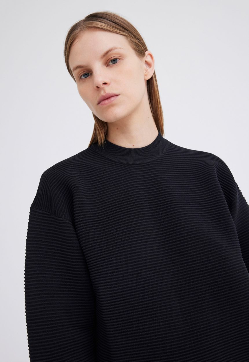 Jac + Jack NAGNATA Sonny Crew Neck Sweater - Black