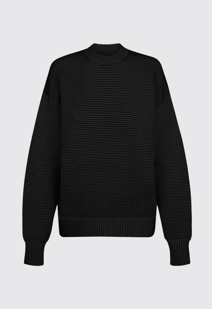 Jac + Jack NAGNATA Sonny Crew Neck Sweater - Black