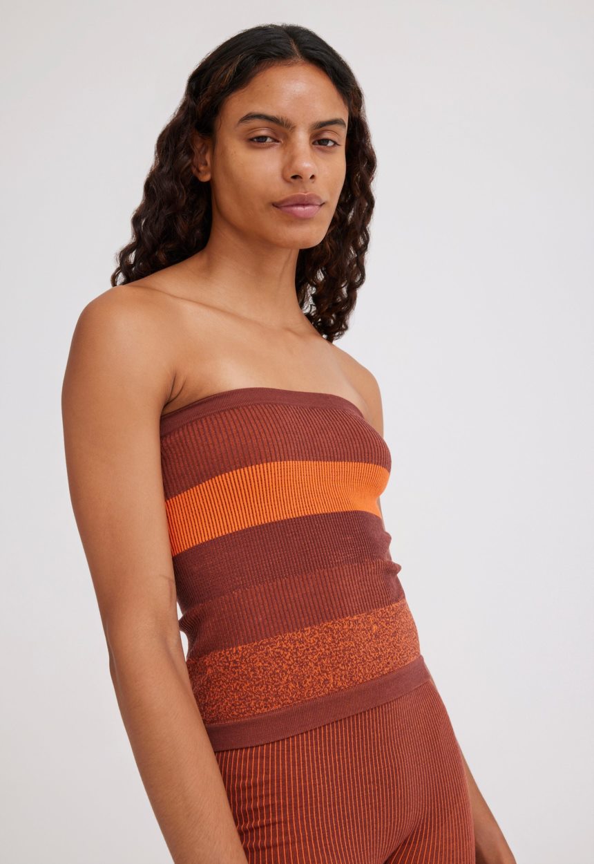 Jac + Jack NAGNATA Yang Tube Top - Henna/Cedar