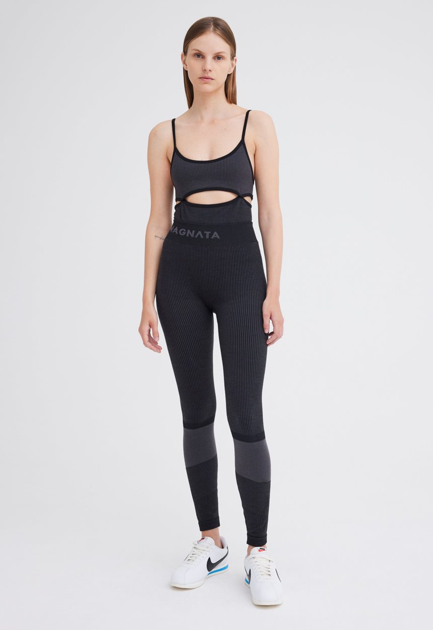 Jac + Jack NAGNATA Rib Legging - Black