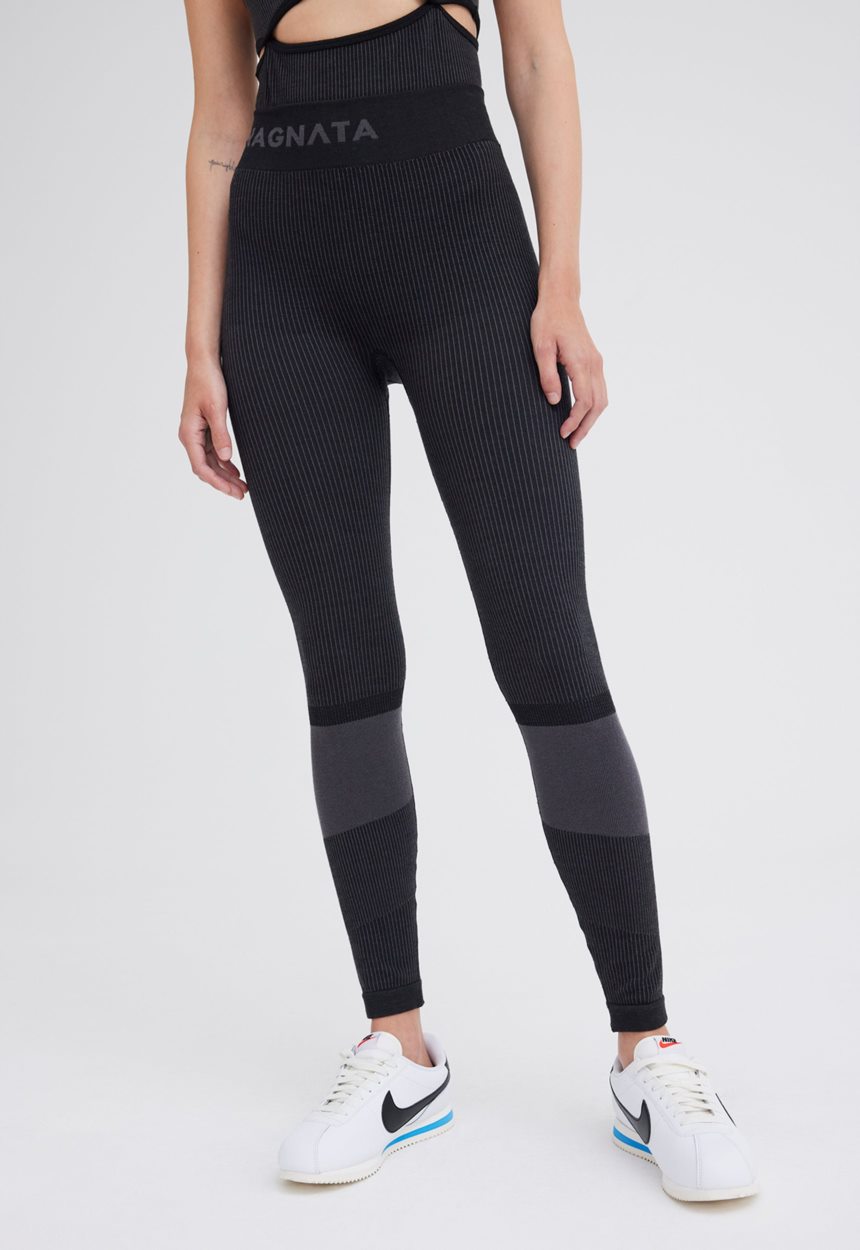 Jac + Jack NAGNATA Rib Legging - Black