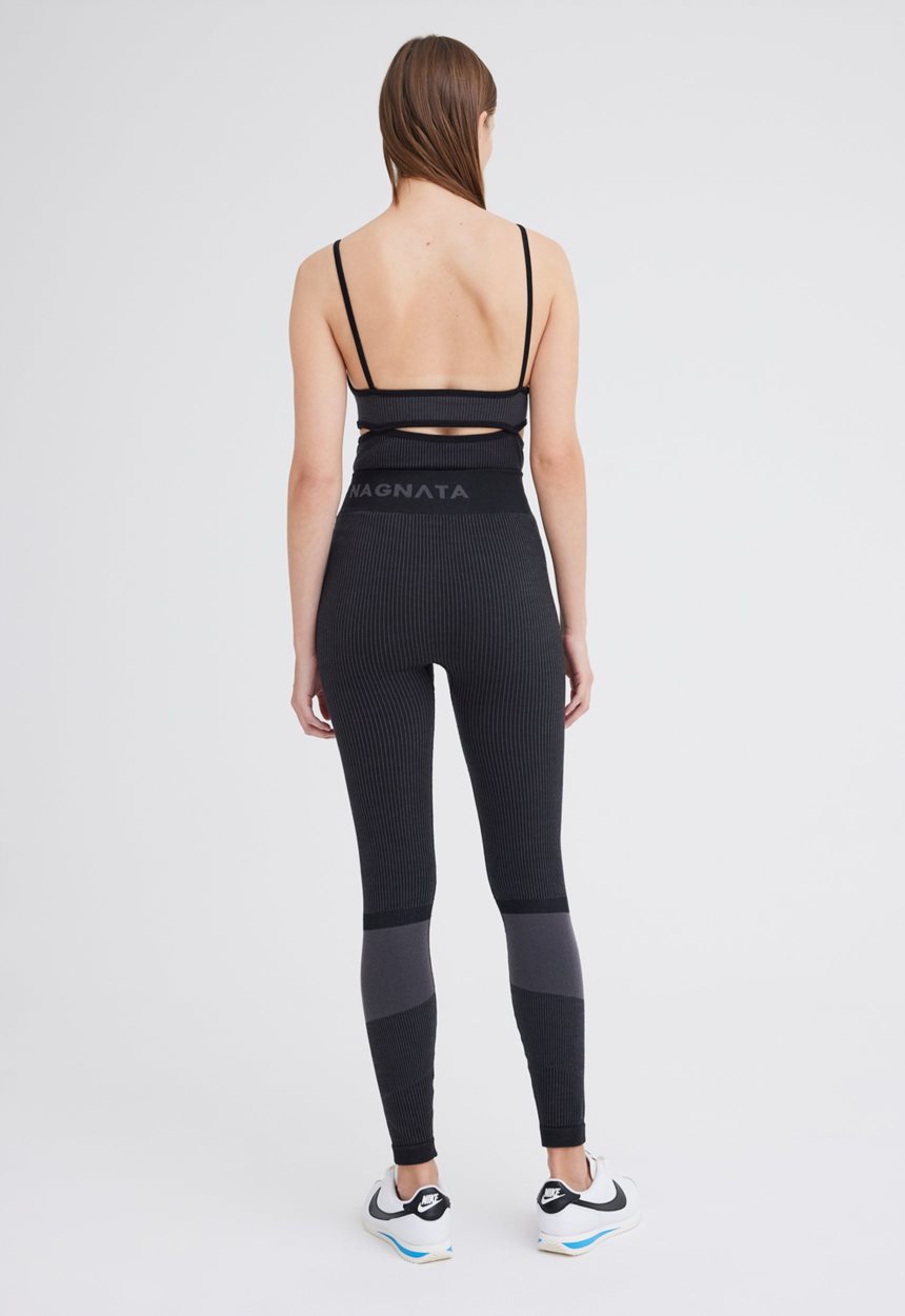 Jac + Jack NAGNATA Rib Legging - Black