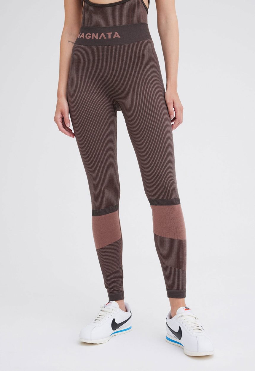 Jac + Jack NAGNATA Rib Legging - Chocolate Brown