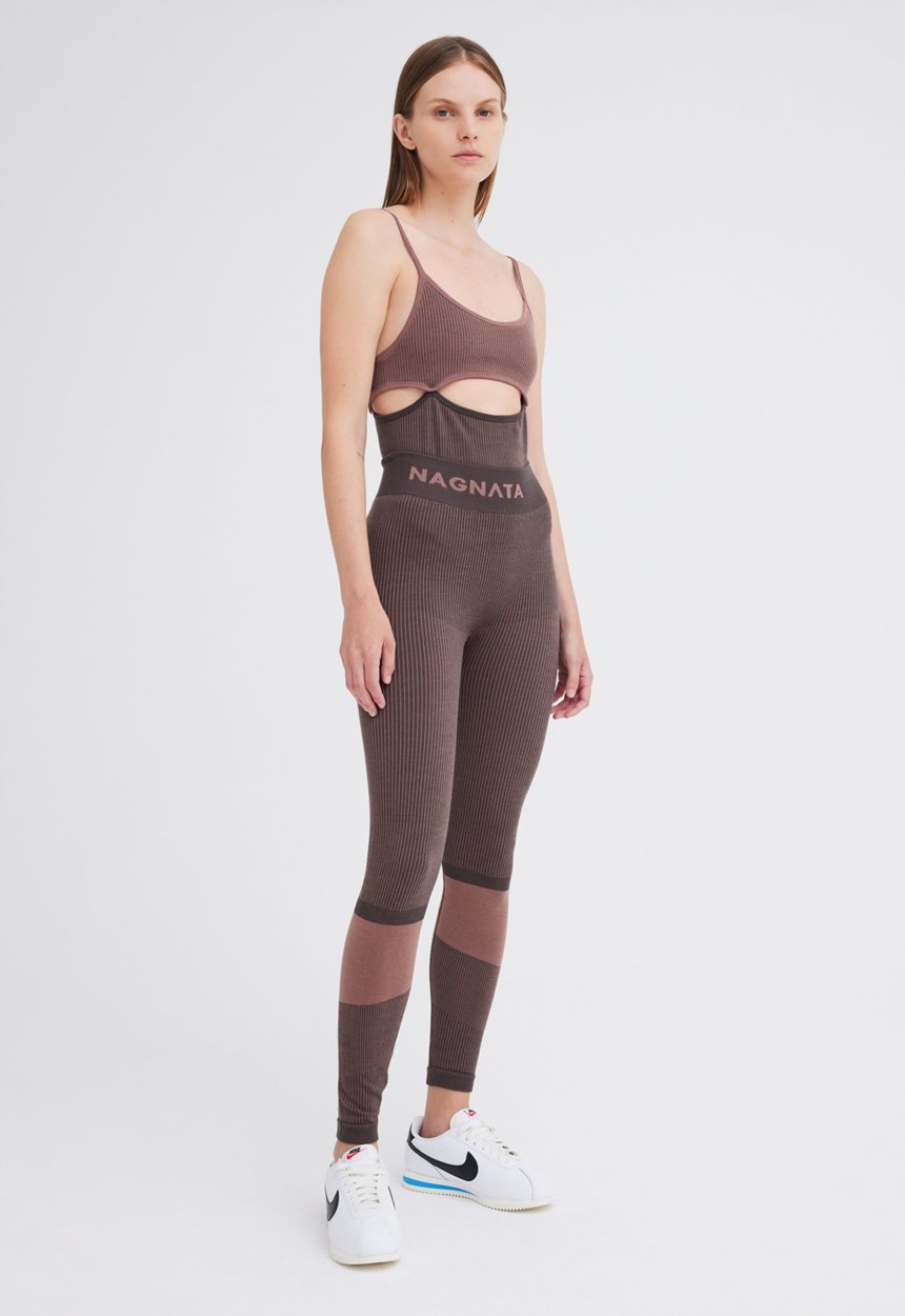 Jac + Jack NAGNATA Rib Legging - Chocolate Brown