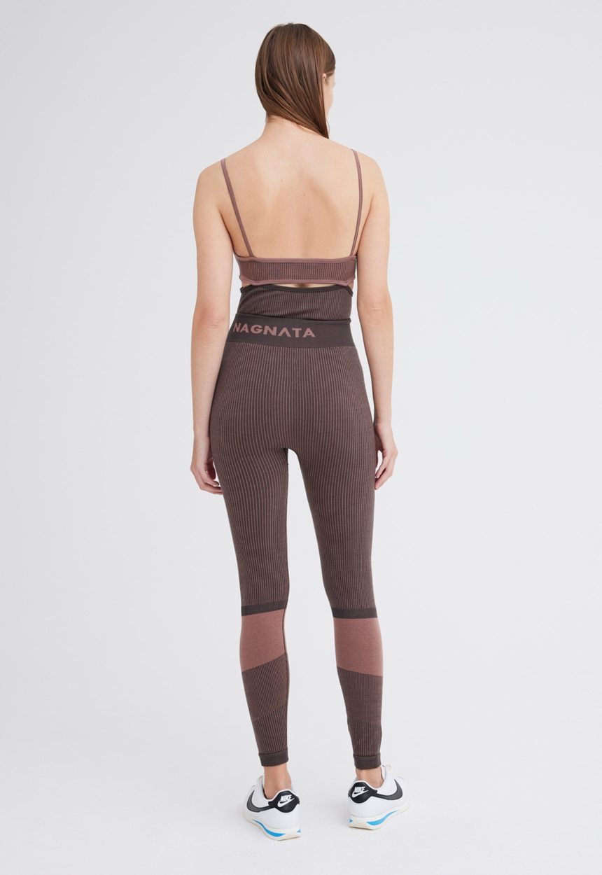 Jac + Jack NAGNATA Rib Legging - Chocolate Brown