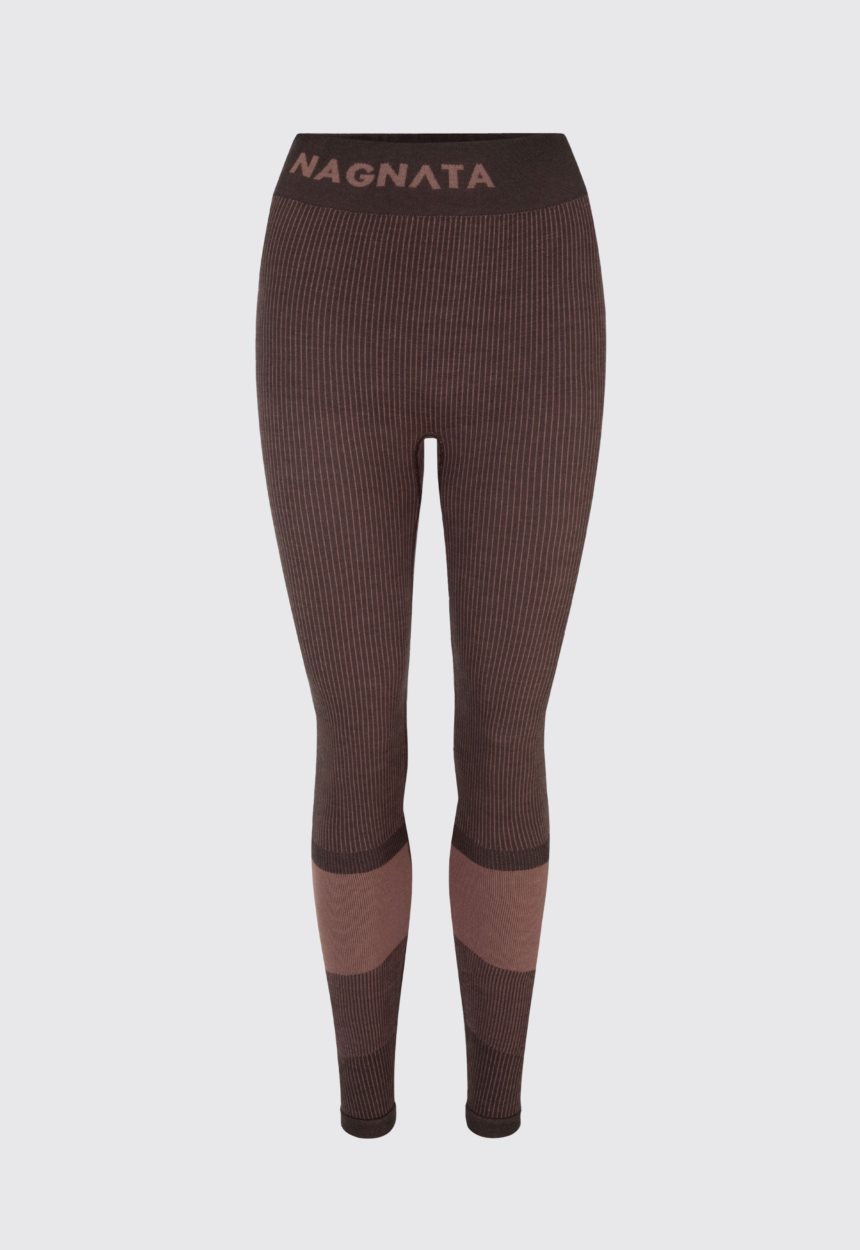 Jac + Jack NAGNATA Rib Legging - Chocolate Brown