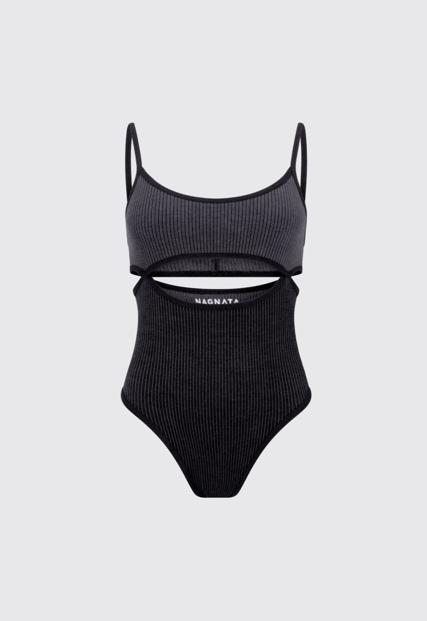 Jac + Jack NAGNATA Splice Bodysuit - Black