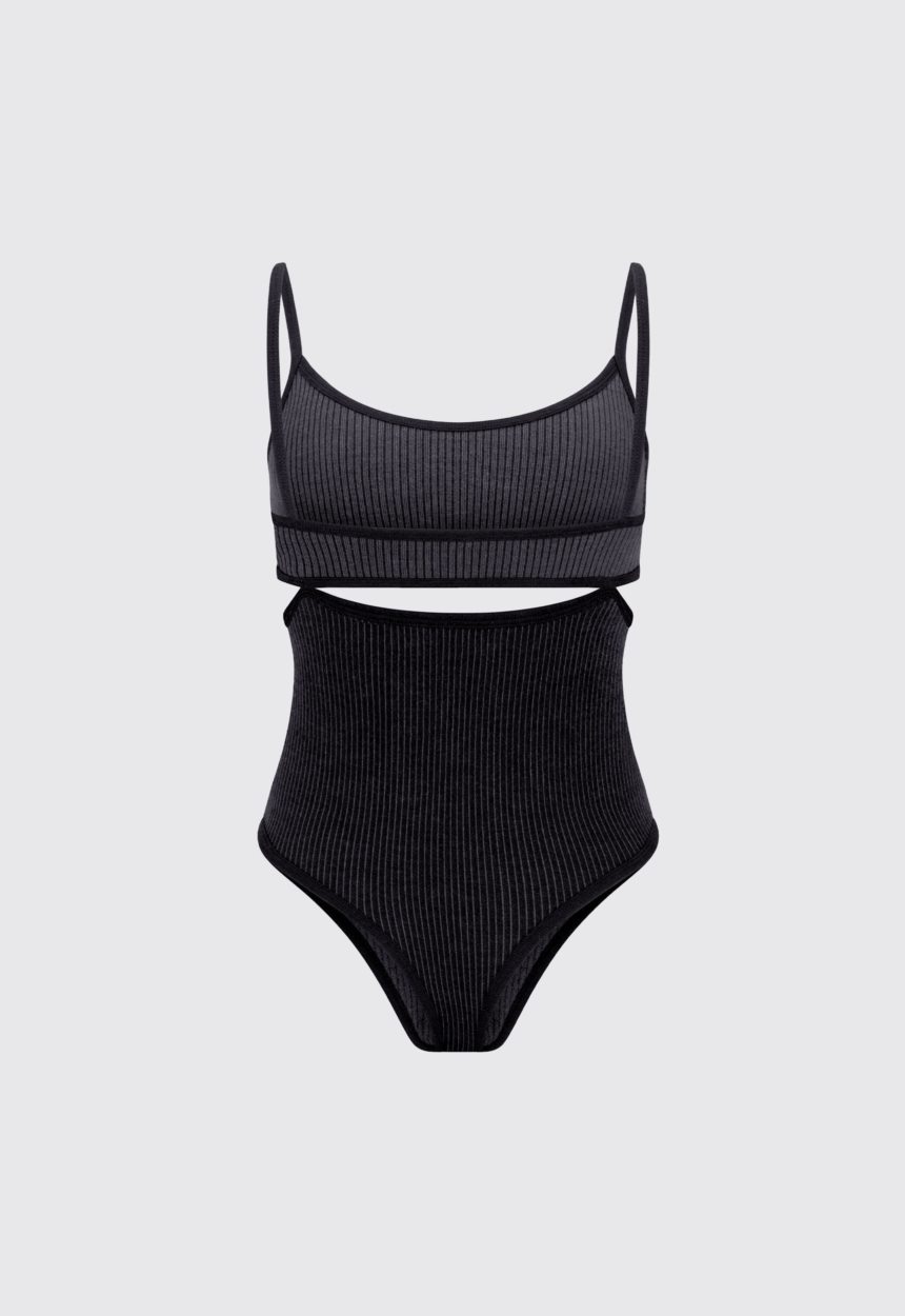 Jac + Jack NAGNATA Splice Bodysuit - Black