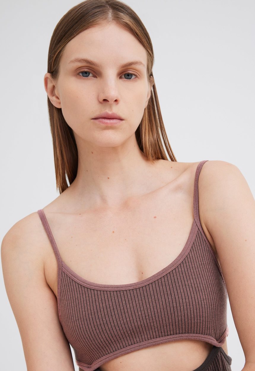 Jac + Jack NAGNATA Splice Bodysuit - Chocolate Brown