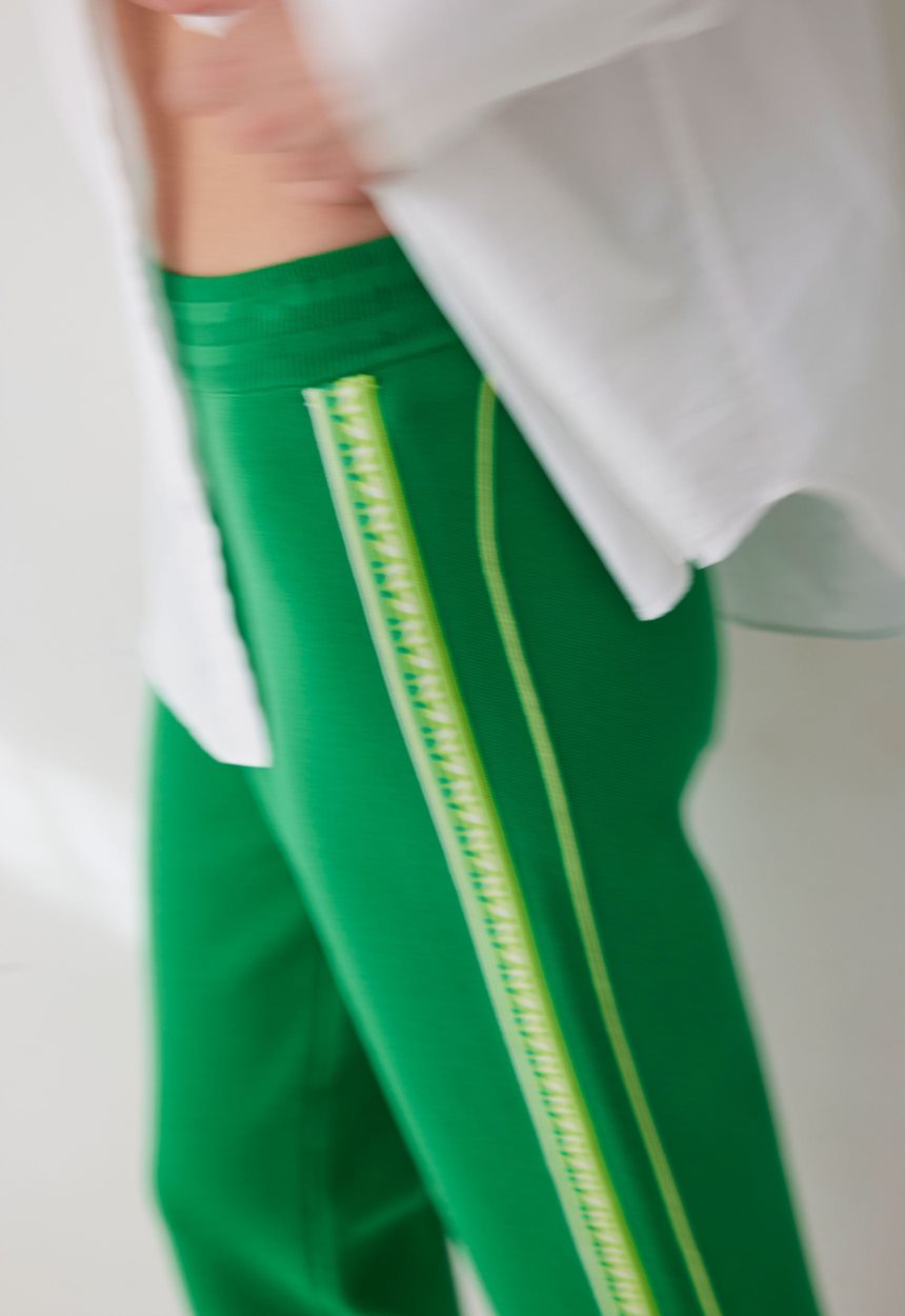 Jac + Jack NAGNATA Symbol Track Pant - Honeydew Green