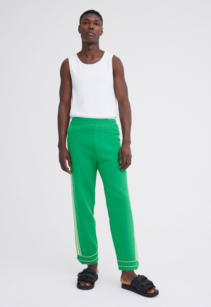 Jac + Jack NAGNATA Symbol Track Pant - Honeydew Green