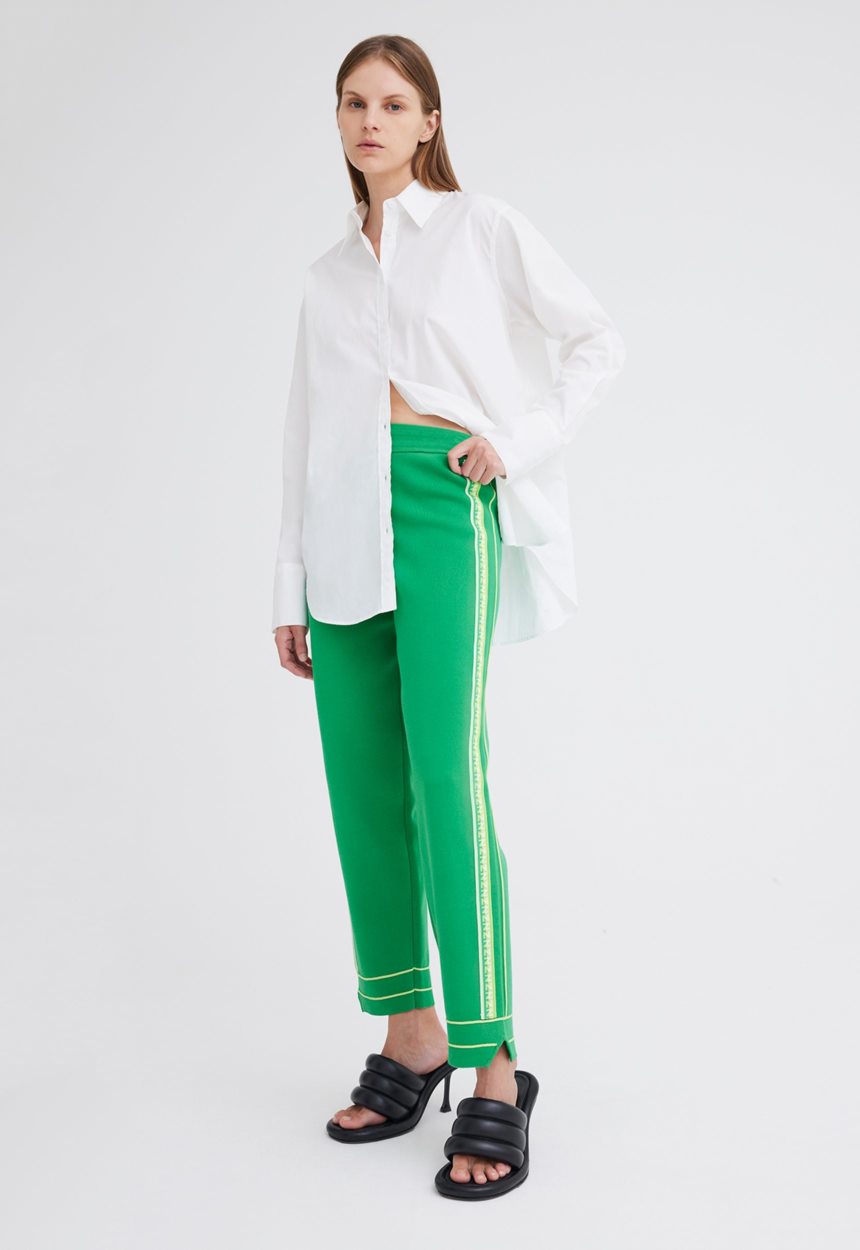 Jac + Jack NAGNATA Symbol Track Pant - Honeydew Green