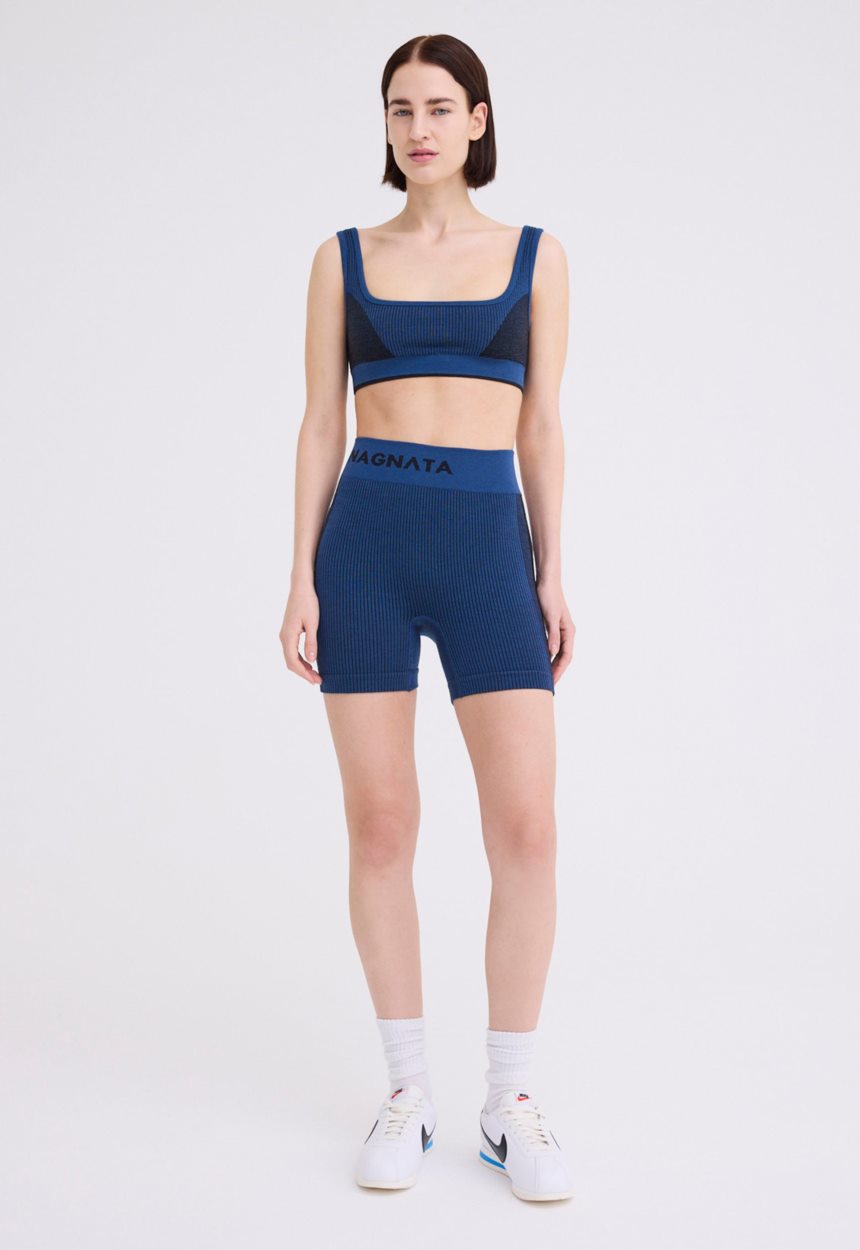 Jac + Jack NAGNATA Classic Wool Bralet - Ocean Blue