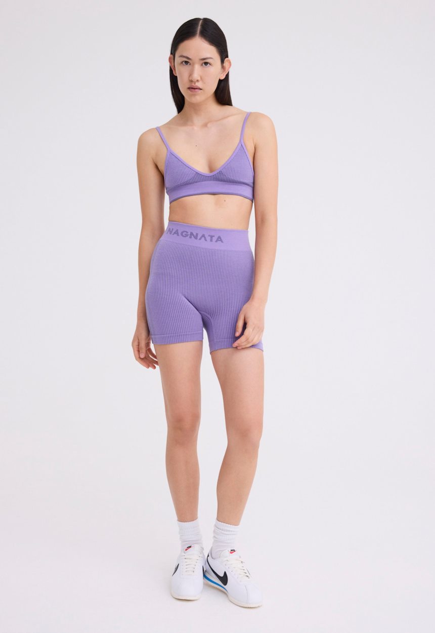 Jac + Jack NAGNATA Tri Wool Bralet - Iris Purple