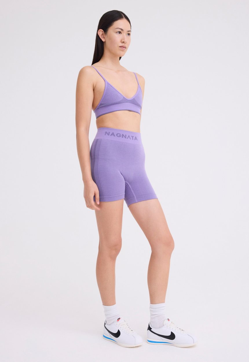 Jac + Jack NAGNATA Tri Wool Bralet - Iris Purple