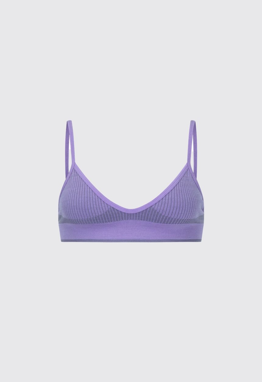 Jac + Jack NAGNATA Tri Wool Bralet - Iris Purple