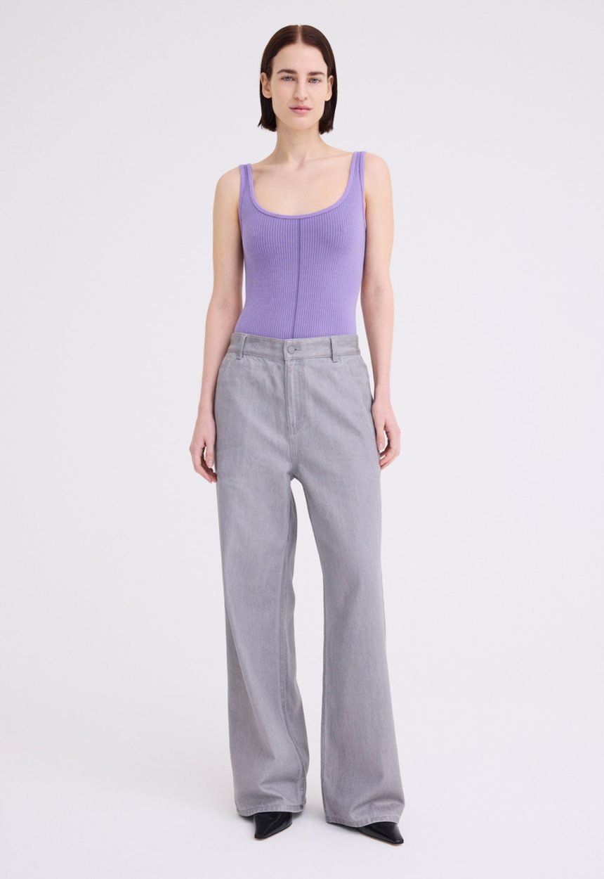 Jac + Jack NAGNATA Classic Wool Bodysuit - Iris Purple