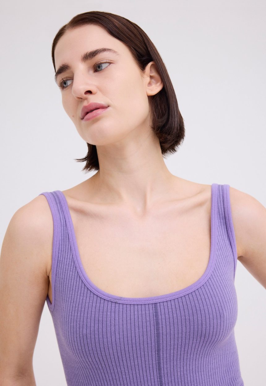 Jac + Jack NAGNATA Classic Wool Bodysuit - Iris Purple