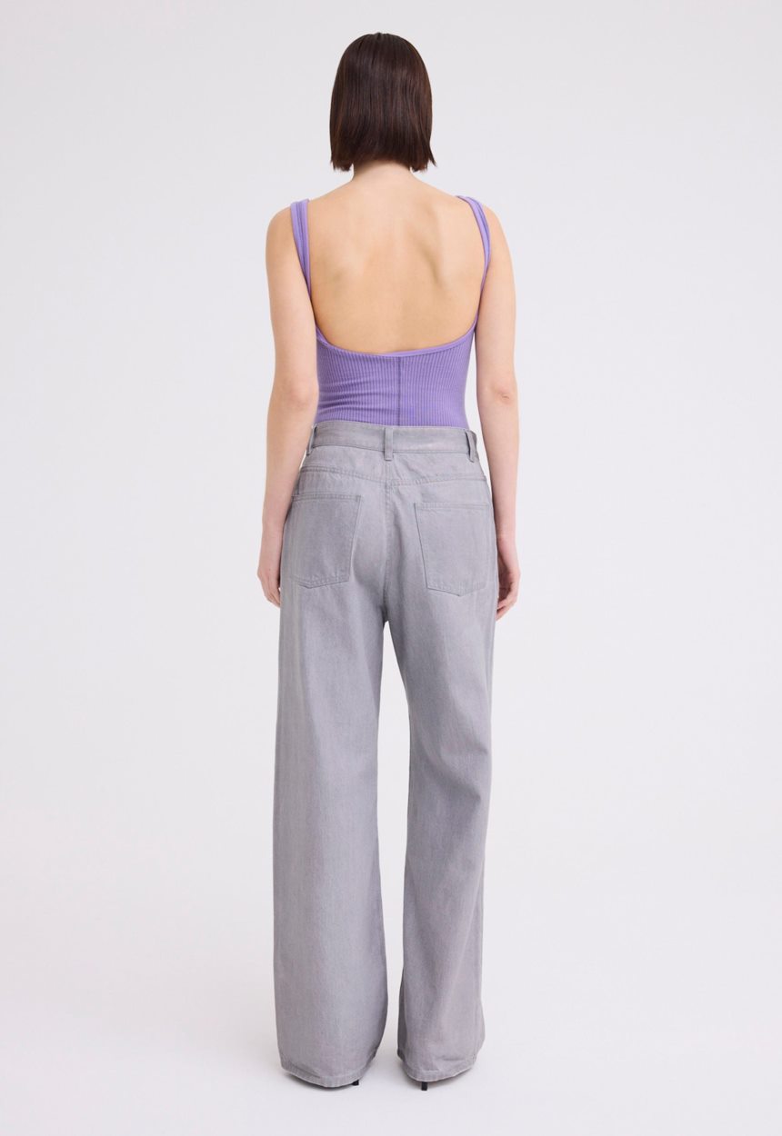 Jac + Jack NAGNATA Classic Wool Bodysuit - Iris Purple