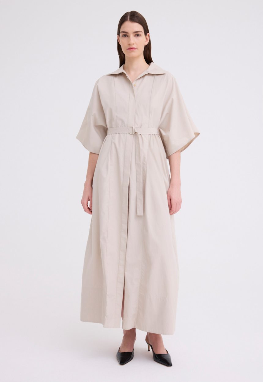 Jac + Jack Xavier Shirt Maxi Dress - Canvas Beige