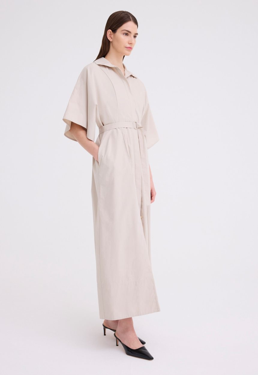 Jac + Jack Xavier Shirt Maxi Dress - Canvas Beige