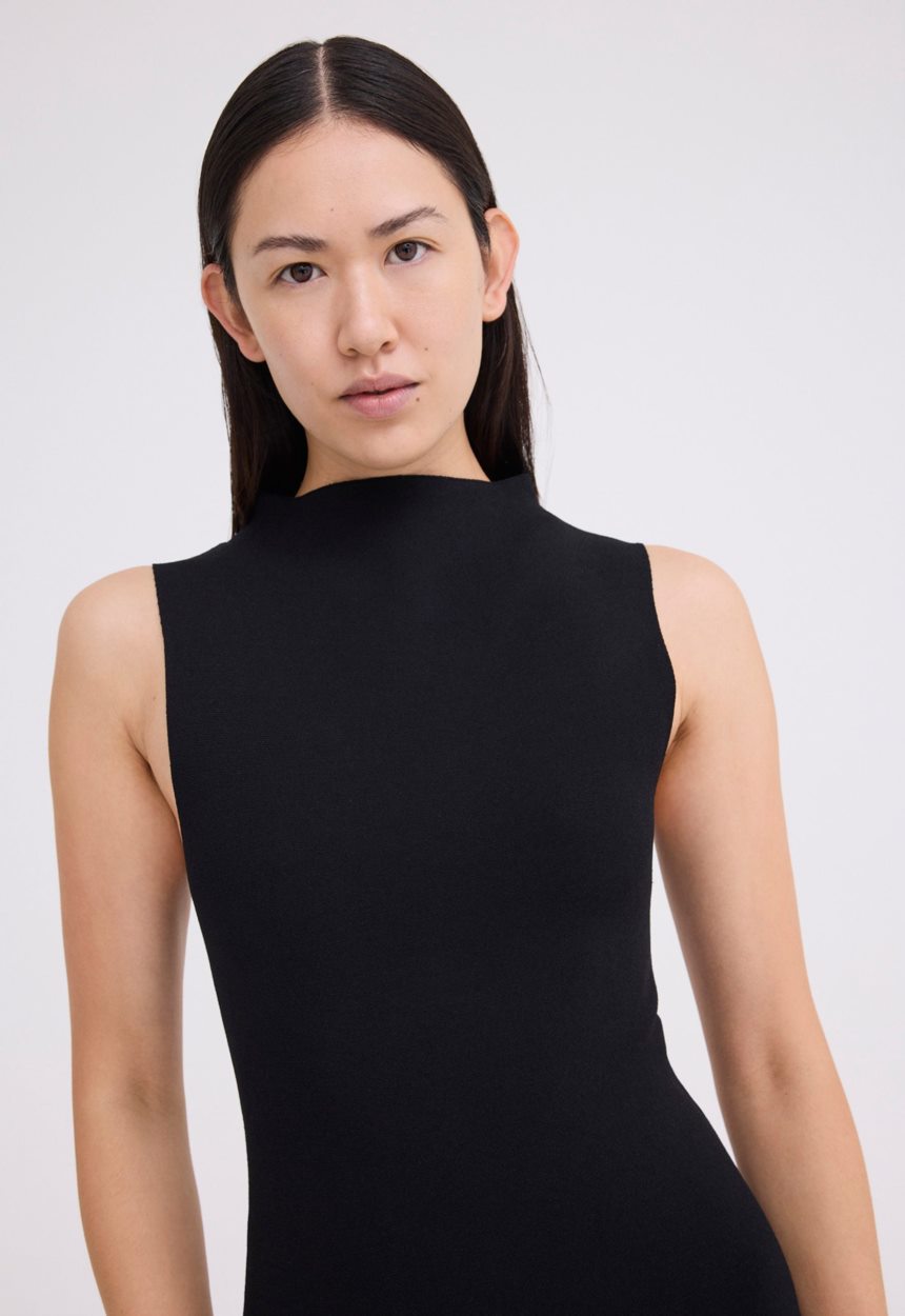 Jac + Jack Moma Knit Midi Dress - Black