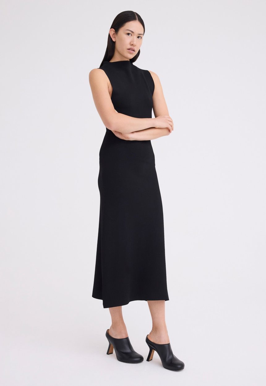 Jac + Jack Moma Knit Midi Dress - Black