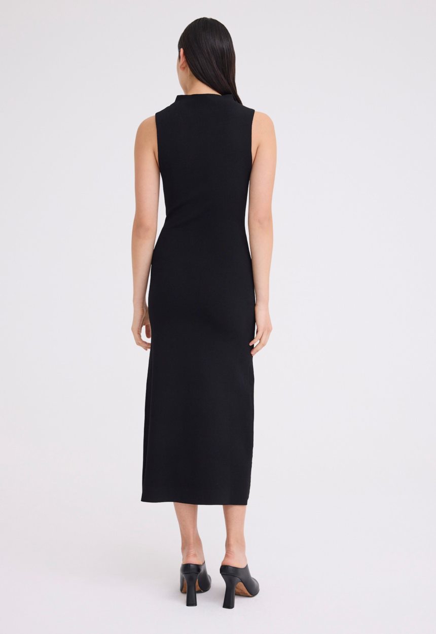 Jac + Jack Moma Knit Midi Dress - Black