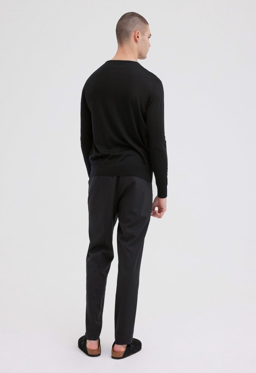 Jac + Jack Layton Merino Wool Sweater - Black