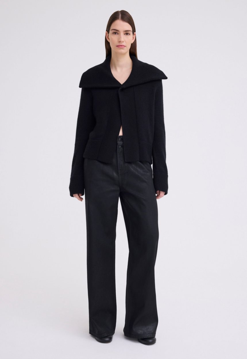 Jac + Jack Saddle Cashmere Jacket - Black