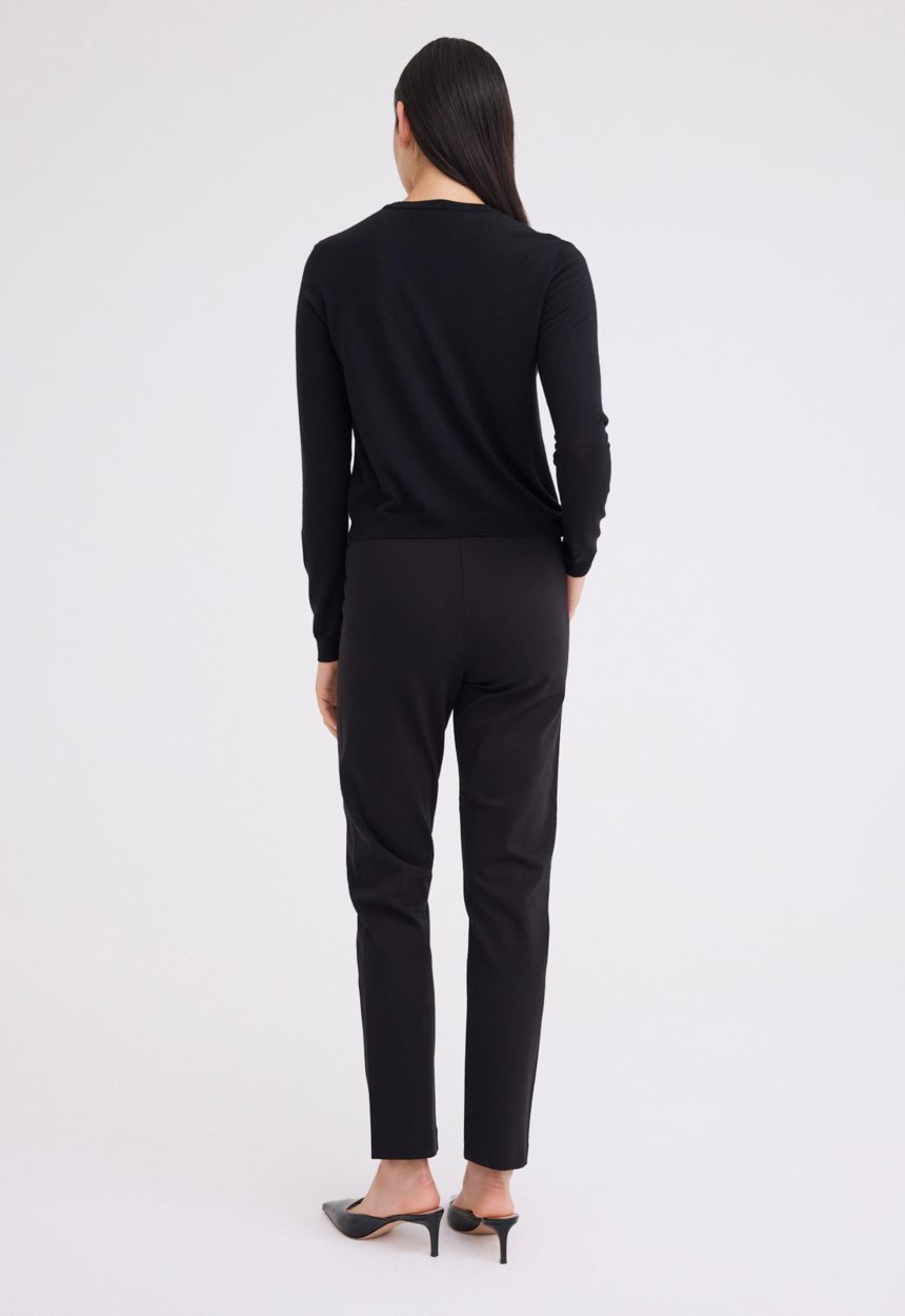 Jac + Jack Apex Merino Wool Sweater - Black