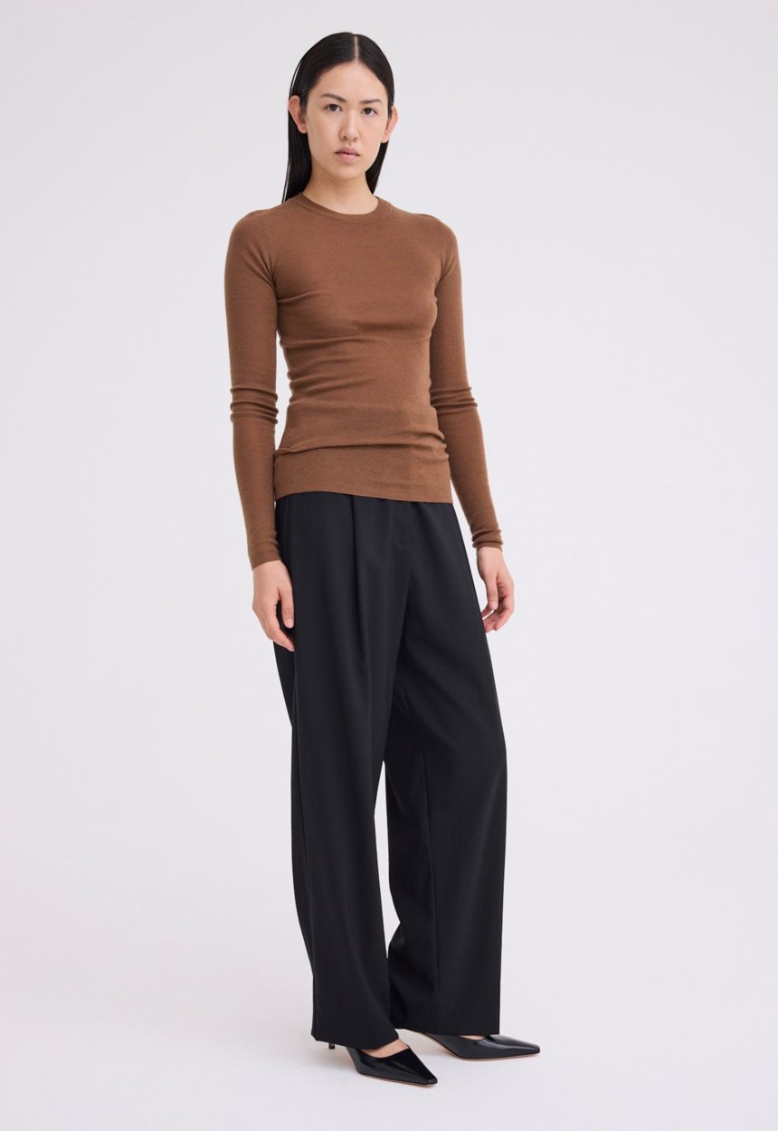 Jac + Jack Clue Merino Wool Sweater - Dario Brown