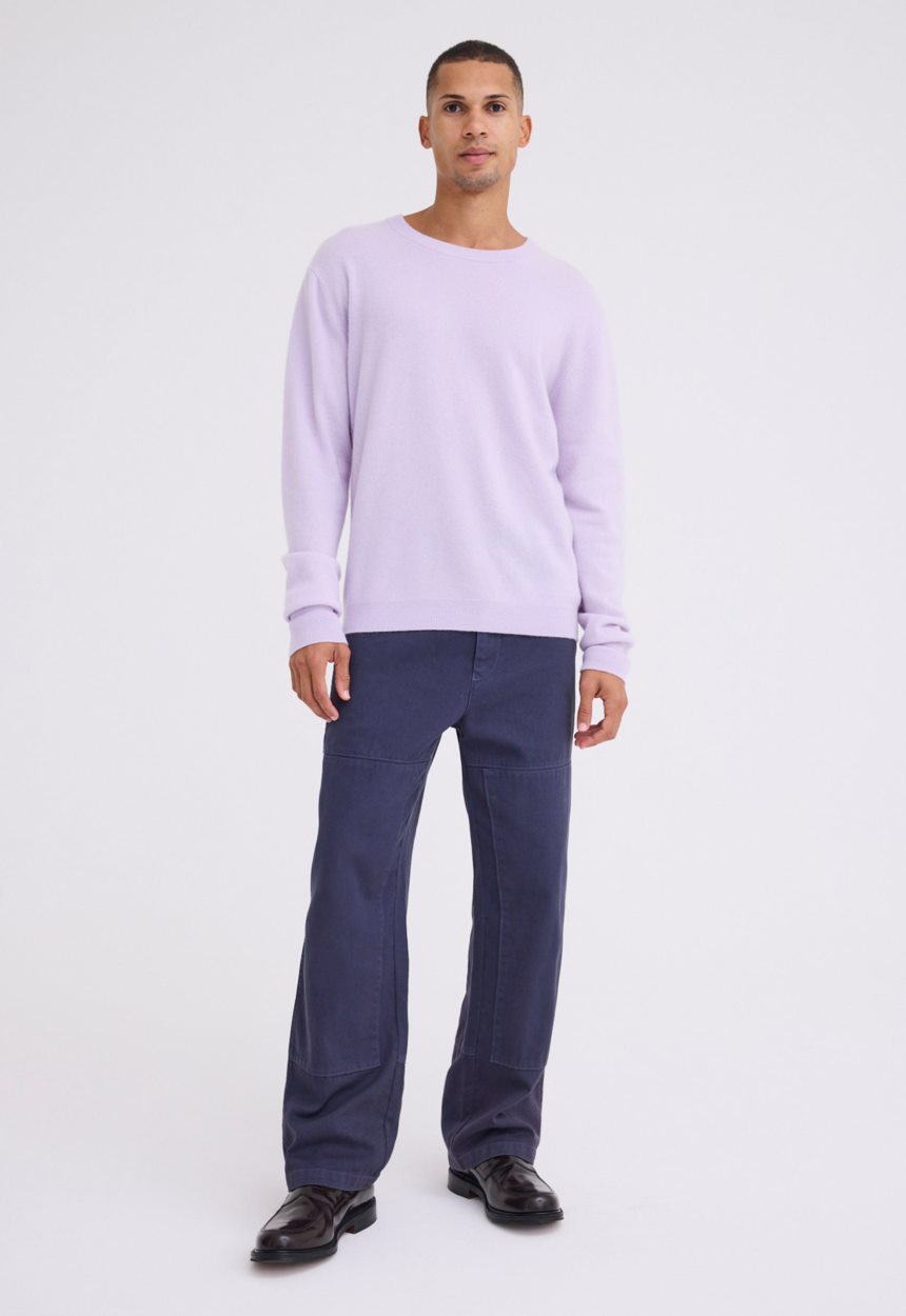 Jac + Jack Card Wool Cashmere Sweater - Bloom Lilac