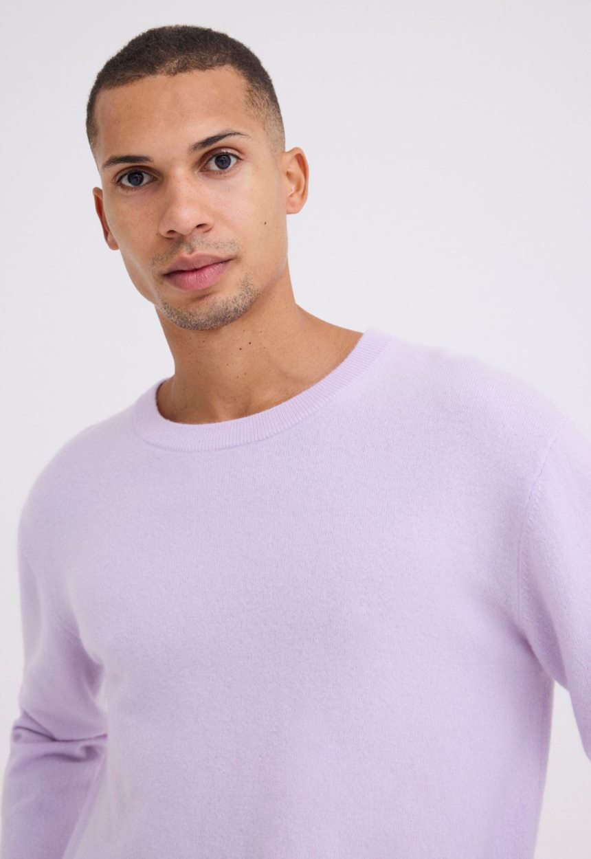 Jac + Jack Card Wool Cashmere Sweater - Bloom Lilac