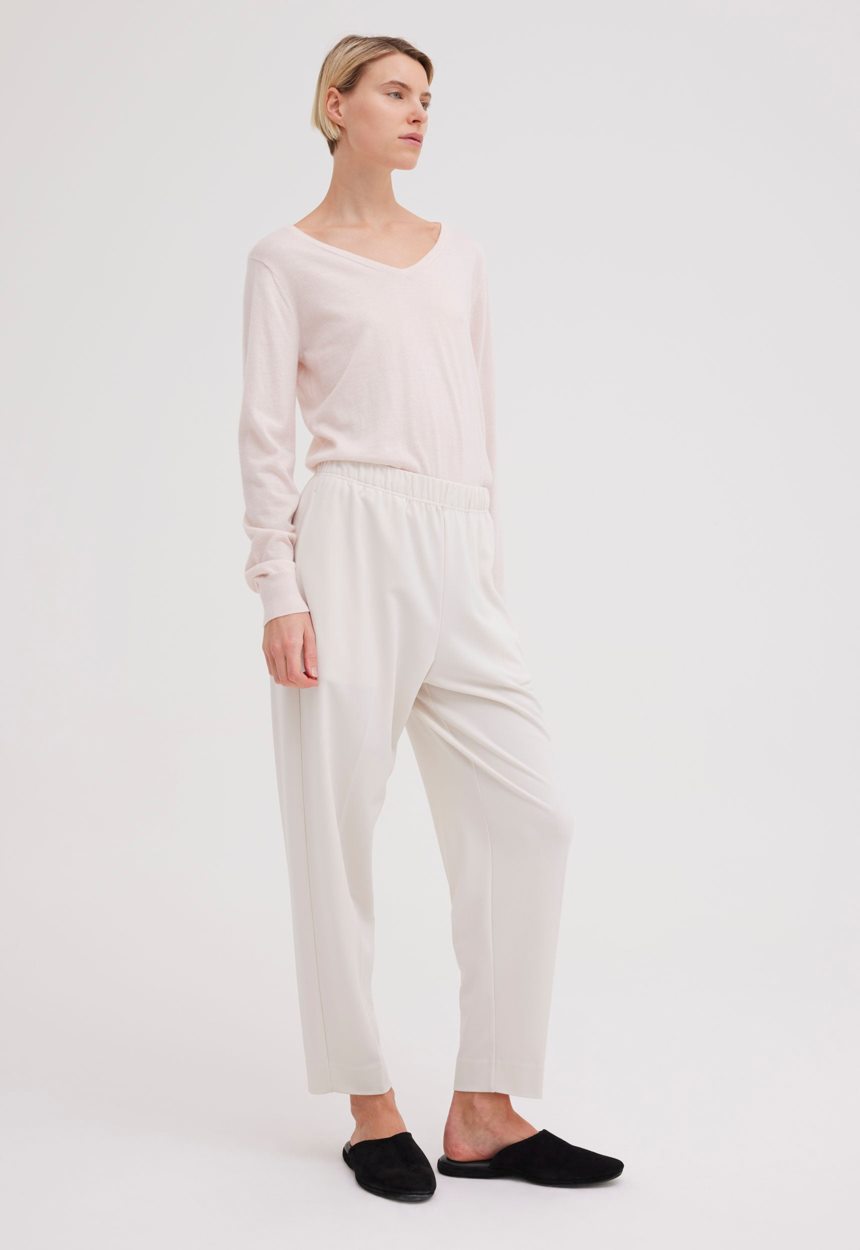 Jac + Jack Wells Elasticated Pant - Duster White